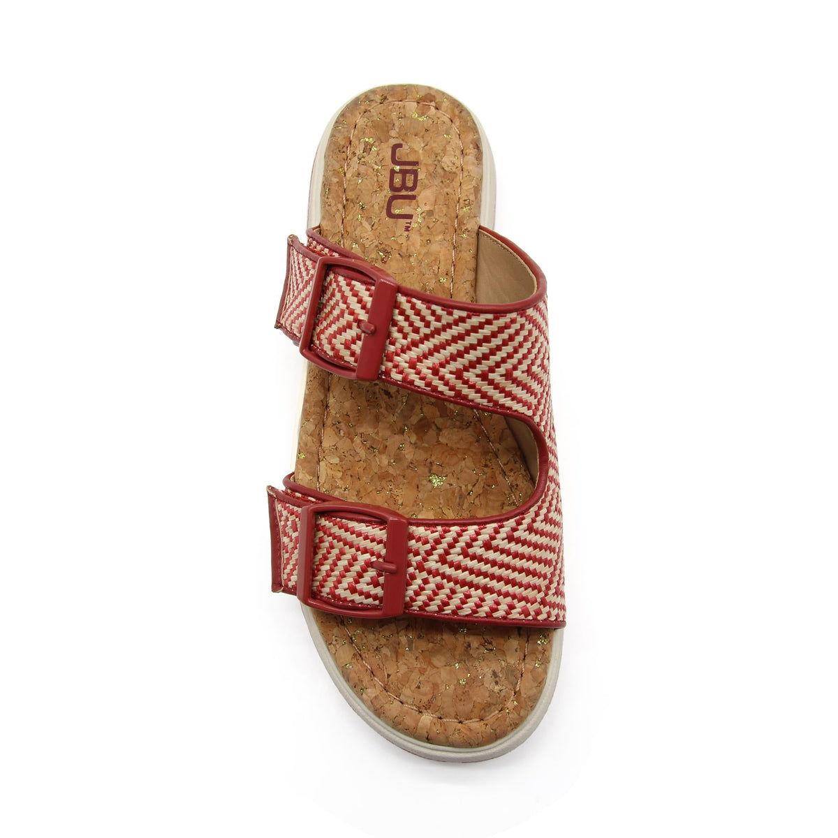 Jambu Top Pick - Women Kona Red/Cream Raffia