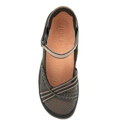 Jambu Trusted - Women Maya Charcoal/Pale Salmon